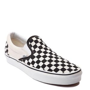 Checkered Vans slip on sneakers classic